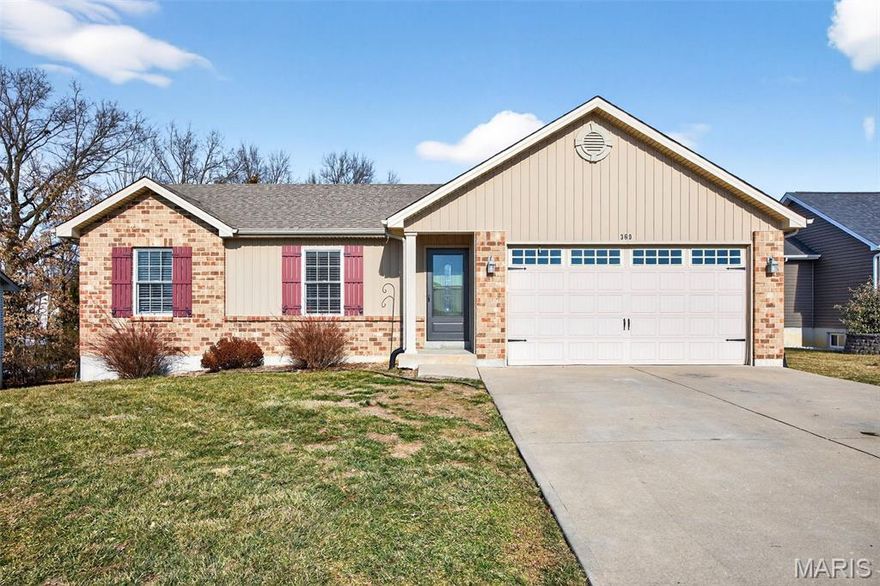 Bring your vision and make this home shine again! This 3 bedroom, 2 bathroom home sits on a peaceful, tree-lined lot in a desirable subdivision. It offers a spacious vaulted floor plan, cozy brick fireplace, eat-in kitchen, main floor laundry, and two-car garage. The full basement with bathroom rough-in and egress window provides excellent potential for added living space. With its charming brick exterior and great bones, this home is a true diamond in the rough. It is in need of some TLC and is priced accordingly. Sold as-is — perfect for investors or buyers ready to customize and create their dream home! Don't miss your chance to seize this opportunity!