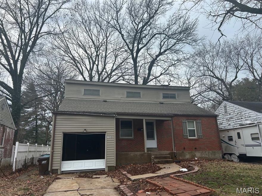 INVESTOR SPECIAL!! Don't miss your chance for instant equity and cash flow with this 3 bedroom 2 bath single family home in Ferguson, MO. Spacious home features large bedrooms, full basement, possible 4th bedroom and flat usable lot. This home is being sold as-is with seller not providing disclosures, warranties or repairs. Jump into investment property or add to your portfolio with this fixer upper!