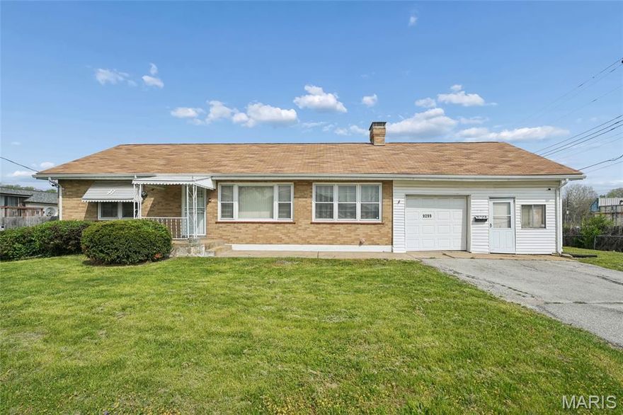 Great Buy for an investor to add to your portfolio or buyer that don't mind doing a little TLC to make it your own! All Brick Home, 2 bedrooms, 2 bathrooms, full walkout basement with 2 bonus rooms in basement!!! So much house to really get a bang for your buck! Cozy wood panel wall family room with fireplace and lots of lighting.  1 car garage and Huge Backyard to enjoy. Updated Roof (7 yrs old), A/C Furnace (2 years old), Water Heater (5 years old) Property being sold AS - IS. Submit all offers on Special Contract.