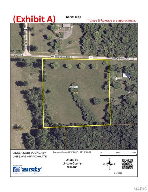 Tiny photo for 0 Blue Bird Hill Lane (6 +/- Acres), Foley, MO 63347 (MLS # 26043473)