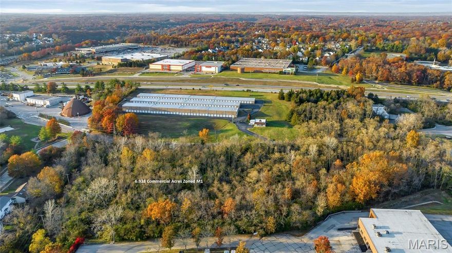 6.9 acres of vacant land adjoining commercial, light industrial,and residential properties.  Easy access just off Manchester Rd in Ellisville. Stop light access at Manchester & Ruck. Location: City, Industrial Area, Suburban