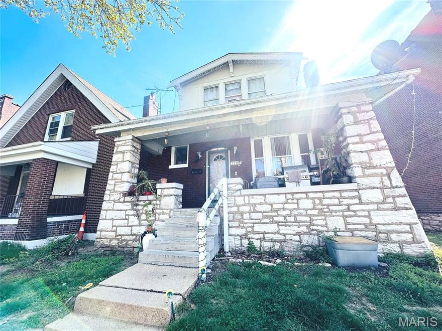 Welcome to 3724 Bamberger in Tower Grove South! This affordable brick bungalow features 3 bedrooms and 2 full baths, offering strong potential for both investors and homeowners alike.

The main floor offers a separate living room, a spacious dining room, a functional kitchen, and a main-floor primary suite with a full bathroom. Just off the kitchen, you’ll find a back deck overlooking a large backyard, perfect for BBQs or relaxing. Upstairs features two generously sized bedrooms and a full bath.

The property includes off-street parking with two dedicated spaces, adding convenience and value. Currently tenant-occupied, this property provides immediate cash flow from day one, making it a strong addition to any rental portfolio.

Property is being sold as-is. Seller to make no repairs, warranties, or inspections. Buyer to verify all information, including schools.