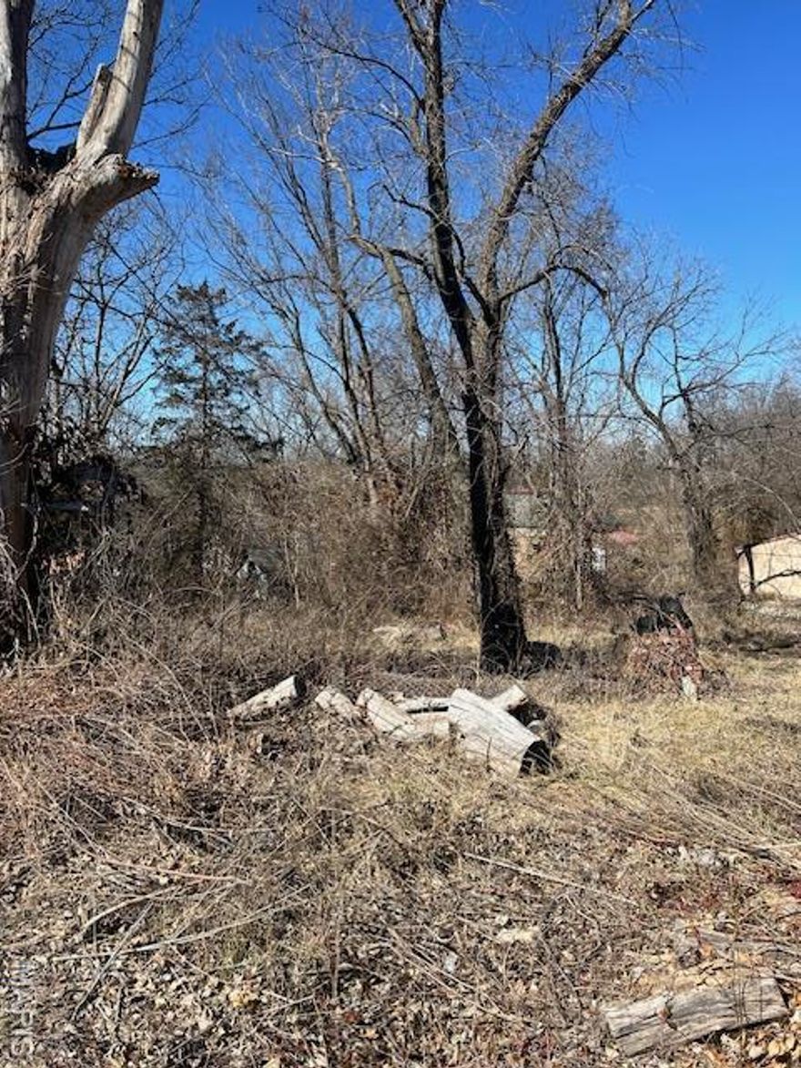Large vacant lot located near Leadwood City Hall. Property once had a structure with the foundation still remaining.