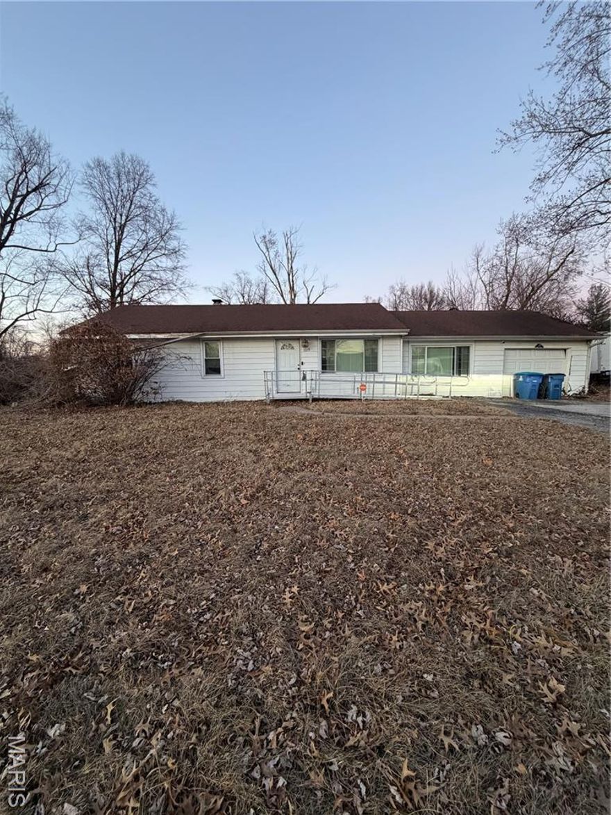 Vacant Investor Opportunity in Spanish Lake! This 3-bedroom, 1-bath property is ready for your next renovation project. Situated on a generously sized lot with ample yard space, the exterior offers room to enhance curb appeal or create an outdoor retreat to maximize value.

The home requires a full rehab and is being sold AS-IS. With strong value-add potential, this property is ideal for investors seeking their next fix-and-flip or rental portfolio addition. Vacant and easy to show, making it convenient to start your project immediately.

Bring your contractor and vision, the upside is there!