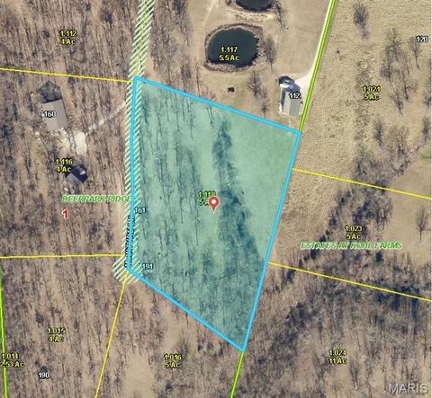 Tiny photo for 161 McIntyre Ln. (5+/- Acres), Silex, MO 63379 (MLS # 25065819)