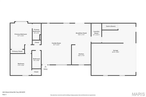 Tiny photo for 244 S Moore School Road, Troy, MO 63379 (MLS # 26012341)
