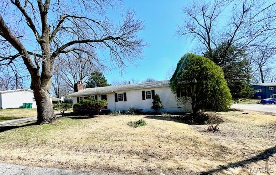 Opportunity knocks in the heart of St. Charles! This charming 4-bedroom, 1-bath ranch-style home, built in 1960, offers the perfect canvas for buyers looking to put their personal stamp on a property with great bones. Hardwood floors flow through most of the home, and the partially opened floor plan — creates a bright, airy feel anchored by a cozy fireplace insert.

Sitting on a huge corner lot, the outdoor space truly sets this home apart. Enjoy a spacious, beautiful backyard ideal for kids, entertaining, and gardening, along with a generous 2-car detached garage offering ample storage and workspace. Home Sold "As Is" Seller will not provide any inspections of repairs.

Located in the highly regarded St. Charles School District and just minutes from fantastic parks, shopping, and dining, this is the kind of neighborhood where families put down roots and stay for decades. Whether you’re an investor, first-time buyer, or someone with a vision, this partially updated fixer-upper is your blank palette to create the home you’ve always imagined — in one of Missouri’s most beloved communities.
Don’t miss this opportunity — schedule your private tour today!
