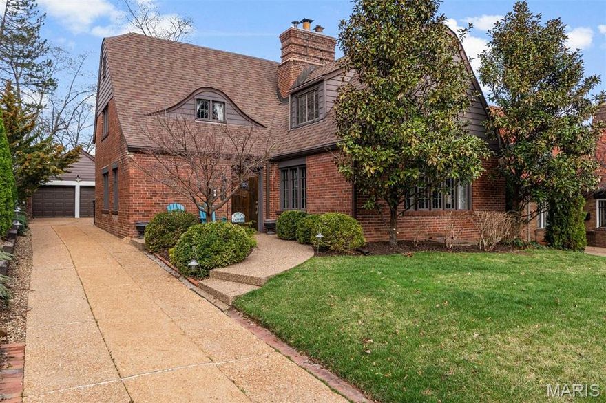 Multiple offers.  Sold at Premiere.  

Step into a storybook setting where timeless character meets thoughtful updates—this enchanting home lives like an English cottage, centered around a stunning oversized wood-burning fireplace that truly steals the show and sets the tone for cozy evenings and memorable gatherings.

From the moment you enter, you’ll be captivated by arched entryways, beamed ceilings, rich parquet hardwood flooring, and leaded glass windows—a rare blend of historic charm and modern livability. The fully remodeled kitchen and updated full and hall baths make daily living effortless,  the half bath offers easy conversion to a full, adding even more flexibility for today’s lifestyle.

The main level offers incredible versatility with a private den/office and a wonderful multipurpose gathering space with direct access to both the driveway and the backyard—perfect for entertaining, relaxing, or everyday living.

Upstairs, you’ll find three generously sized bedrooms, freshly styled to appeal to the modern buyer—move-in ready and full of light.

Outside, the magic continues…
A verdant, fenced backyard feels like your own private garden retreat, complete with a charming patio and firepit—ideal for quiet mornings, lively evenings, and everything in between. An oversized two-car garage adds convenience, while the immaculate lower level offers endless potential for hobbies, a workshop, or creative pursuits.

The home also features zoned HVAC for efficient comfort and a built-in sprinkler system for easy lawn maintenance.

And the location? Simply unmatched.
Enjoy a 5-minute walk to downtown Clayton, giving you the very best of city living—restaurants, shops, and energy—while enjoying the incredible value of a University City price point.

A Clayton lifestyle… at a price that’s hard to believe.

Homes with this level of charm, updates, and location are rare—and they don’t last.

Come experience it for yourself before someone else calls it home.