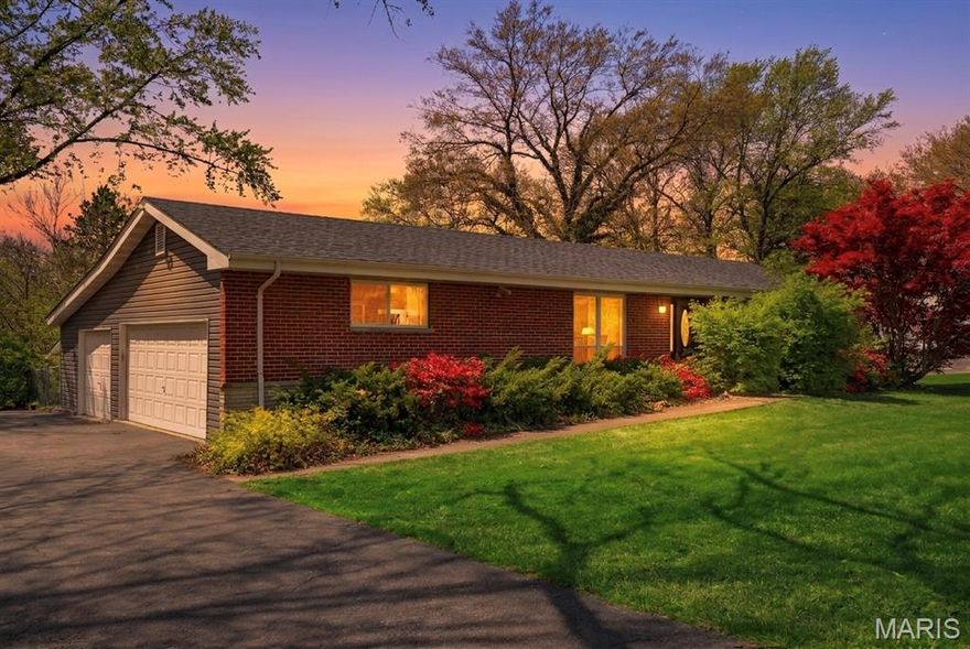 Tucked away on a peaceful cul-de-sac in sought-after Creve Coeur, this stunning ranch offers the perfect blend of space, style, and flexibility! Featuring 3 bedrooms and 3 full baths, this home welcomes you with a bright, open layout, abundant natural light, and beautiful hardwood floors. While inside, enjoy multiple spacious living areas that seamlessly connect to the dining space and large kitchen, ideal for both everyday living and effortless entertaining. This home truly shines with its versatility, offering multiple bonus rooms, a sunroom, and a finished basement complete with an additional full bath perfect for a home office, gym, guest suite, or recreation space. Step outside to a large, fenced backyard with a stamped patio, creating the perfect setting for relaxing or hosting. And don’t miss the rare 3-car garage, an incredible find in this area! A move-in-ready gem in a prime location, this one checks all the boxes! Schedule your showing today!