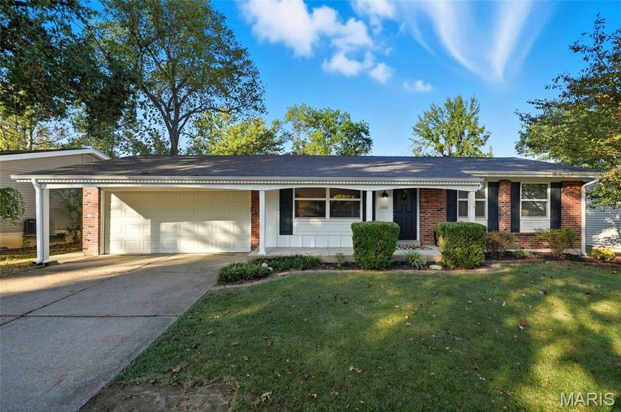 Welcome to 555 Goldwood Drive, offered at a new price of $319,900 and it's a perfect house ready for the new owners — a beautifully maintained 3-bedroom home that truly stands out! This move-in ready property offers an open floor plan with a spacious living room featuring gleaming hardwood floors, perfect for both relaxing and entertaining. The updated kitchen is a showstopper with newer cabinets, quartz countertops, modern lighting, stainless steel appliances, and a gorgeous center island ideal for hosting. All three bedrooms are generously sized and boast wood floors, with the primary suite offering a fully remodeled half bathroom. The main bathroom has also been tastefully updated. Fresh paint throughout the home adds to the clean, inviting feel. The finished walkout basement provides a large recreational area with recessed lighting and laminate flooring, plus a small patio, rough-in plumbing for a future bath, and plenty of storage or potential for expansion. Step outside to your private, fenced backyard oasis complete with a deck, patio, and beautiful landscaping — perfect for entertaining or enjoying a quiet morning coffee. Whether you're relaxing on the charming front porch or hosting guests in your backyard, this home offers comfort, style, and functionality. Pride of ownership shows throughout. Don’t miss your chance to own this amazing property — it won’t last long!