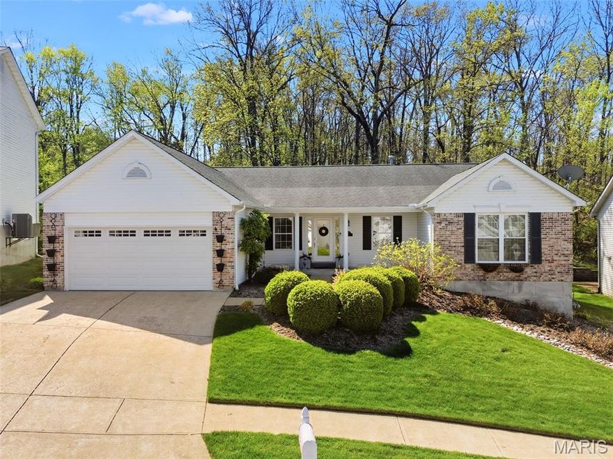 Beautifully maintained ranch-style home with thoughtful updates throughout! The kitchen and hall bath feature new flooring completed last year, and the hall bath has been fully refreshed with a walk-in shower, new sink, and toilet. The HVAC system is under 10 years old, offering peace of mind for years to come. Enjoy the convenience of main floor laundry and newer kitchen appliances, including the refrigerator, dishwasher, and gas stove. Step outside to a spacious cedar deck that backs to trees, providing a private and peaceful setting. The unfinished basement offers ample space and endless potential for future finishing! You are not going to want to miss this!