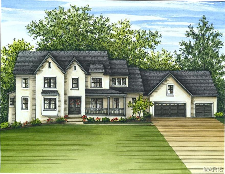 Welcome to this picturesque, private subdivision located in coveted Kirkwood, MO. A windy, private drive leads to 6 beautiful homes with 2017 as the 2nd home on your left . The yard will be beautifully landscaped with an almost 4800 sq ft, stucco home nestled on the lot. A spacious, covered porch welcomes you & leads to the foyer with white oak floors & 10ft ceilings. The dining room is on your right with a walk-in bar. The vaulted great room is straight ahead with doors that lead to a covered patio. The kitchen is open to the great room, offering high-end appliances, quartzite counters, custom cabinetry & an eat-in nook with access to the mudroom & 3 car garage. On the other side of the floor is the primary suite with a gorgeous bath & walk-in closet. Also on the main are a bedroom/office with full bath & laundry. Upstairs is a family room, 3 bedrooms, 2 full baths & a bonus room. The lower level is 950+ sq ft finished, offering a rec room with a bar, a bedroom & full bath.