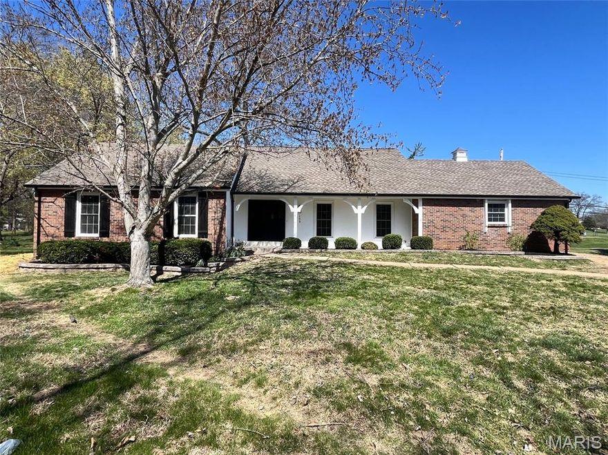 Welcome home to this amazing, completely remodeled 1.5 story charmer!  Open floorplan, custom kitchen cabinets, quartz and brand new appliances.  Plenty of living space for family room plus bonus/office/hearth room.  Master with en suite boasts soaking tub and large shower on main floor.  Upstairs features 2 bedrooms and sitting/game room with full bath.  Enjoy this huge basement for entertaining and additional living space.  You will love the stunning golf course view, huge yard and deck, again perfect for outdoor entertaining.  All this located in Ballwin in highly sought after Rockwood School District. You will want to move in today!