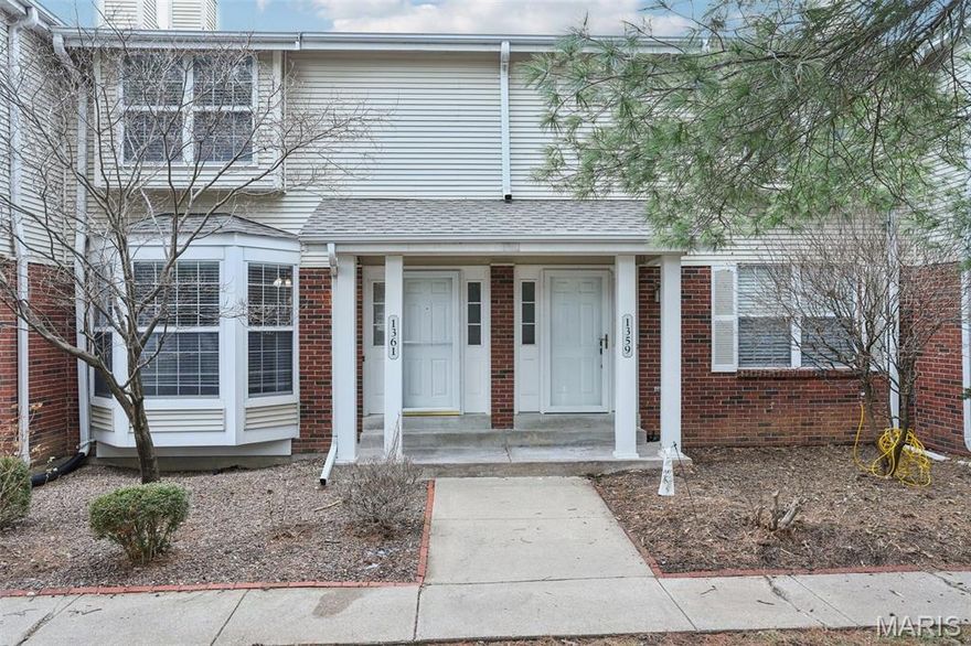 Welcome home to this move-in ready 2-bedroom, 1.5-bath condo in the Villages of Windwood—where thoughtful updates and practical upgrades set this unit apart from the rest.
Step inside to find a freshly updated interior with newer flooring on both levels, an updated kitchen with stainless steel appliances, and a cozy electric fireplace insert that adds warmth and ambiance without the maintenance of a traditional fireplace. The open living and dining space flows naturally to the private balcony—perfect for morning coffee or unwinding at the end of the day.
Upstairs, both bedrooms offer comfortable space and new luxury vinyl flooring, while the updated baths provide everyday convenience. Downstairs, the attached 2-car garage includes built-in storage, a rare and valuable feature not found in many units within the community—ideal for seasonal items, hobbies, or extra organization.
Behind the scenes, important updates have already been handled, including an updated electrical panel and brand-new roof recently completed by the association, offering peace of mind for years to come.  Water, trash, pool and some insurance included in HOA.
Enjoy low-maintenance living with community amenities including a pool, exterior maintenance, snow removal, and more—all conveniently located near Hwy 94/364, shopping, dining, and Francis Howell schools.
If you’re looking for a condo that’s truly ready to move into—not one that needs “eventual” updates—this is the one to see first.