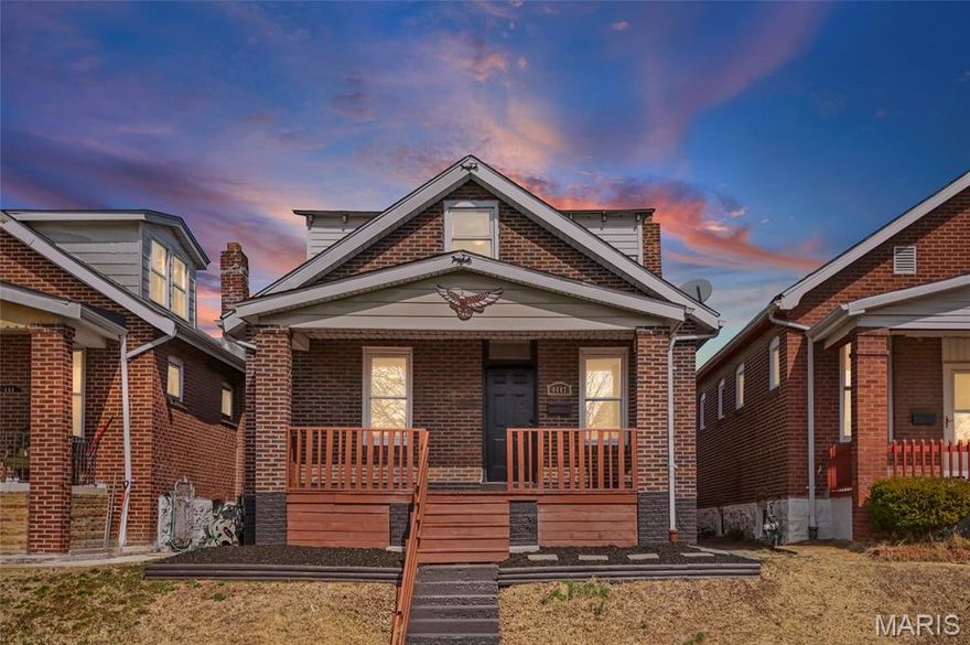 Live in the heart of South St. Louis City at 4447 Gannett Street! This beautifully updated home blends classic charm with modern updates in a location buyers love. Just a short walk to Christy Park (approximately 0.6 miles / about a 15-minute walk), you’ll enjoy easy access to green space, playgrounds, and neighborhood recreation. Inside, you’ll find numerous updates throughout, including a remodeled kitchen with all new appliances, new flooring throughout, and updated bathroom. Major system improvements include a new water heater, new air conditioning unit, serviced furnace, major electrical updates, and plumbing improvements including the stack and washing machine drain, offering added peace of mind. The home also features new interior doors and a new door for the 2-car garage. There is a huge storage area (19' x 9') next to the garage for your bicycle, garden supplies, and lawn equipment. The location truly shines with the culture and energy that make Bevo so beloved. Nearby favorites include the iconic Das Bevo, known for its historic windmill and biergarten (you HAVE to try the beer cheese). Enjoy a diverse dining scene with local favorites such as Ehsani's Hot Kabob, Sana Bakery & Cafe, and authentic street tacos at Casa Tequila Cantina and Grill. With thoughtful updates, walkability to parks, and the distinctive character of the Bevo neighborhood, this home is ready to welcome its next owner.