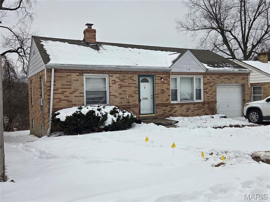 Step back into solid craftsmanship with this charming 1950s brick home at 7148 Lillian Ave. At 720 sq. ft., this well-built two-bedroom, one-bath property delivers the bones and character that investors love — durable brick construction, a one-car garage, and a large backyard that tenants will appreciate. Inside, the cozy and efficient layout makes great use of the space, while central heat and air keep things comfortable year-round. Additional street parking provides additional convenience for tenants and guests alike. Currently tenant-occupied.