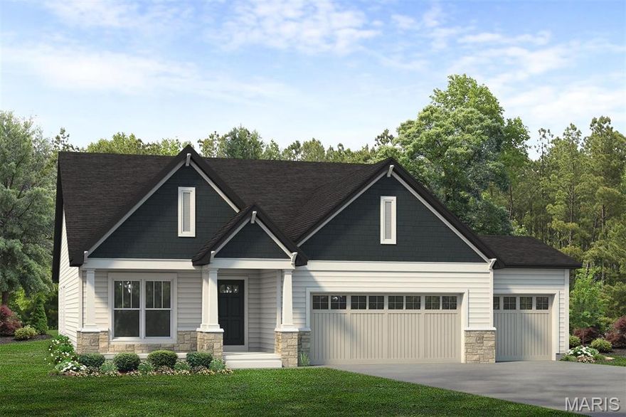 COMING SOON to Homesite 109! This beautiful 2,064 sq. ft. Hamilton Ranch is thoughtfully designed with an open-concept layout that seamlessly connects the Kitchen, Dining, and Great Room—perfect for both entertaining and everyday living. The Great Room showcases soaring 11' ceilings and an elegant electric fireplace, creating a warm yet sophisticated atmosphere.

Just off the Foyer, a versatile Flex Room provides the ideal space for a home office, library, or additional sitting area. The luxurious Owner's Suite features a spacious walk-in closet and a Luxury Owner’s Bath designed for relaxation and comfort. Open stairs lead to the lower level, offering endless possibilities for future living space or storage.

A large covered patio extends your living space outdoors, providing the perfect spot to unwind or host gatherings while enjoying the peaceful surroundings. With its modern design, premium finishes, and seamless flow, the Hamilton Ranch effortlessly combines comfort, style, and functionality.