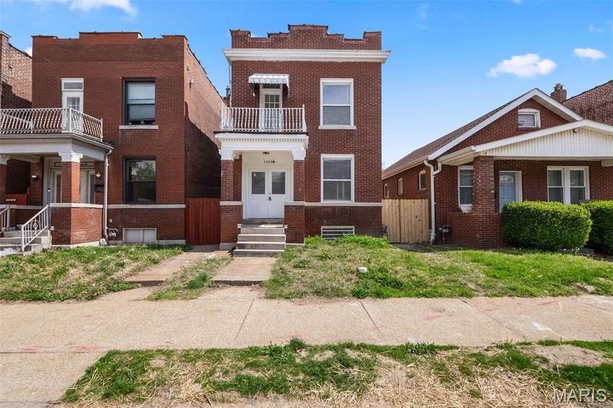 Step into timeless charm blended with modern convenience in this beautifully restored and renovated 3-bedroom, 3-bathroom brick home nestled in the heart of St. Louis City. Built in 1912, this two-story traditional residence offers over 2,000 square feet of inviting living space filled with character and warmth.

From the moment you enter, you’ll be captivated by the home’s historic millwork, high ceilings, and rich natural wood details that create an elegant yet comfortable atmosphere. The open dining and living room combination provides the perfect setting for both everyday living and entertaining.

The spacious kitchen features a functional layout with gas cooking, ample cabinetry, and seamless flow into the dining area. Upstairs, you’ll find three generously sized bedrooms, including a well-appointed primary suite, along with two full baths offering comfort and flexibility for family or guests.

Additional highlights include main-level laundry for convenience, insulated windows for energy efficiency, and a full walk up basement offering abundant storage.

Situated on a city lot with alley access and dedicated parking pad, this home is ideally located near public transit, schools, and all the amenities the vibrant Cherokee and South Grand area has to offer.

A rare opportunity to own a piece of historic charm with modern livability—schedule your showing today!