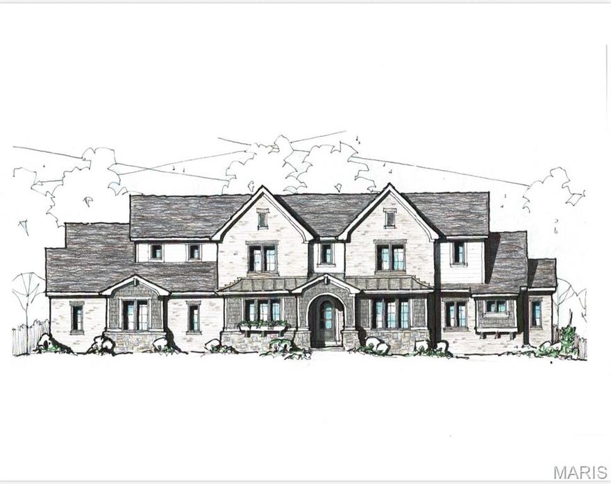 Beautiful new, custom Flower Home coming this August. Construction is well underway but selections can still be personalized. Located near Hwy 64/40 off historic McKnight road in the charming Richmond Hills neighborhood this home is in the Ladue School District with convenient access to hospitals, Tillis Park, Plaza Frontenac, and many popular restaurants. The kitchen offers custom cabinetry, an oversized island, premium Thermador appliances, and a serving bar with under cabinet dual zone wine cooler. The gathering room’s vaulted ceiling soars on handcrafted beams over a stone fireplace, above large windows that provide ample natural light. The main floor primary suite includes a coffered ceiling, his and hers walk in closets, floating vanities, and a ceramic wet room with frosted glass doors, dual showers and soaking tub. Custom wood stairs lead up to the three secondary bedrooms each accompanied with a walk in closet and en suite bathroom. Additionally the finished lower level provides a spacious recreation room and 5th bedroom and full bath. Outside enjoy the quaint backyard from the quiet comfort of your covered back patio. Don’t miss the opportunity to craft this house into the unique home you’re looking for!