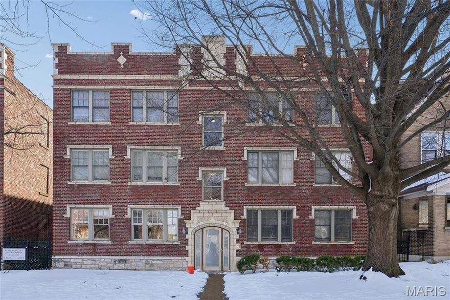 Why rent when you can build equity in one of St. Louis’s most desirable neighborhoods? This sophisticated Central West End condo offers a rare "best of both worlds" opportunity: it is a perfect opportunity for an owner-occupant seeking a walkable lifestyle, yet its history as a successful rental and its low-overhead structure make it a premier addition to any investment portfolio. This second-floor condo is a light-filled sanctuary featuring durable bamboo floors and a cook’s dream kitchen. You’ll love the custom maple-wood cabinetry, granite counters, and stainless-steel appliances—including a center island. Has 2 spacious bedrooms and 2 full bathrooms. The primary suite is a true retreat with a walk-in closet and a full bath featuring double sinks, while the second bedroom is perfect for guests or a home office. Hall bath features tile floors, bathtub and washer-dryer. You get secured/gated parking, a private 9x5 basement storage unit, and a gorgeous common patio/BBQ area for entertaining. All of this is just steps away from Forest Park, BJC, and the vibrant dining scene on Euclid.