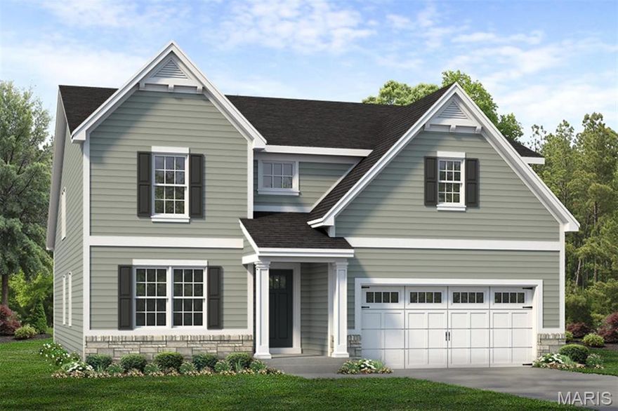 The WASHINGTON 2 CAR by McKelvey Homes. BASE PRICE on elevation A*. The Washington 2-story offers 2,956 sq ft, 4 bedrooms, and 2.5 Bathrooms. On the first floor, the entry opens to a living room and a formal dining room. The kitchen features a center eat-in island, walk-in pantry, and connects to the breakfast area and family room. Additional on the first floor, you'll find the mud room, laundry room, and powder bath. Upstairs, the owner's suite includes 2 walk-in closets and a private bath. Three additional bedrooms share a full bath. Customize this home to fit your needs.