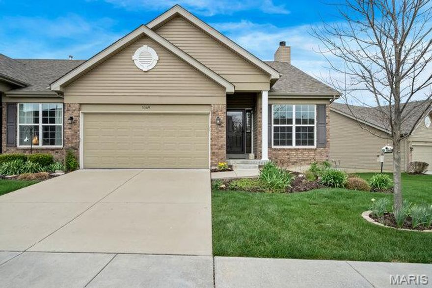 Welcome to 5309 Trailhead Ct in Eureka—an inviting vaulted ranch villa offering low-maintenance living with thoughtful updates and spacious design. The open main level features a bright family room with a cozy wood-burning fireplace, flowing seamlessly into a versatile den and dining area.

The main floor includes a private primary suite with access to deck, convenient laundry, den, vaulted eat in kitchen with large island, family room with wood burning fireplace and two full bathrooms, creating easy one-level living. Downstairs, the finished walkout basement expands your living space with a stylish wet bar—perfect for entertaining—and direct access to an extended covered patio.

Enjoy outdoor living year-round with both a no-maintenance deck and a covered patio below. The association takes care of the roof, siding, and landscaping, giving you more time to relax and enjoy your home.

Complete with a 2-car garage and located on a quiet cul-de-sac, this villa offers comfort, convenience, and easy living in a desirable Eureka location.