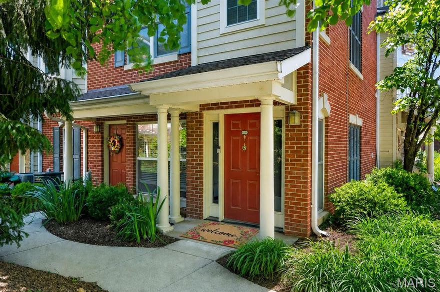 Refined, sophisticated, and impeccably maintained townhome-style condo perfectly situated in McKnight Crossing just steps away from Tilles Park! This chic and inviting 2 bed, 2.5 bath home offers 1,361 sq ft of thoughtfully designed living space. Rich bamboo floors, marble tile, crown molding, graceful arched doorways, stylish designer lighting, six-panel doors, and upscale finishes create a warm yet sophisticated ambiance throughout. The sun-filled open floorplan showcases a spacious living room and dining area that seamlessly connects to the stunning gourmet kitchen featuring granite countertops, 42” maple cabinetry, stainless steel appliances, breakfast bar, planning desk, powder room, and laundry room.  Upstairs, retreat to the tranquil primary suite complete with a charming bay window, walk-in closet, and beautifully appointed bath, along with an additional spacious bedroom and full bath.  Andersen energy-efficient windows, newer roof and one garage space included. Residents enjoy resort-style amenities including a sparkling pool, BBQ area, picnic tables, gardens, and dog park. Just moments from dining, coffee shops, fitness studios, and shopping located in the desirable Webster Groves School District.  This move-in ready gem offers exceptional comfort, convenience, and lifestyle!  Special Financing Incentives available on this property from SIRVA Mortgage.