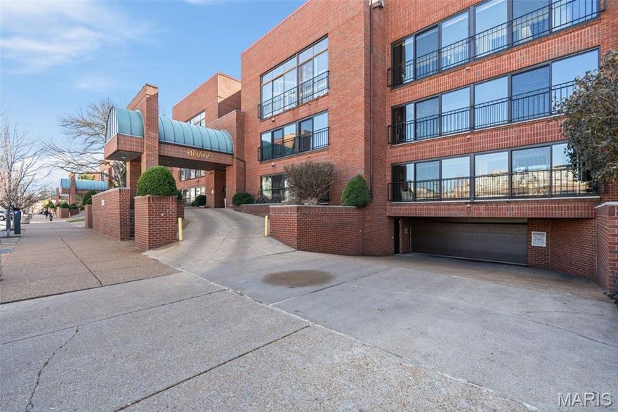 Welcome to The Wexford in the vibrant Central West End neighborhood. This well-maintained 2BR/2BA condo offers effortless city living in a secure entry building, with an elevator and private pool. HOA fee of $672/mo includes water, sewer, trash, & exterior maintenance. Located on the 2nd floor, this south-facing unit overlooks the building’s gardens, getting excellent natural light throughout the day. Inside you’ll find updated bathrooms, a spacious living area anchored by a gas fireplace, an updated kitchen, and an enclosed glass porch with custom motorized shades, adding just the right amount of zen - bring your plants! The building itself offers a quiet, secure, and well-cared-for environment, and a friendly community. Your everyday convenience is covered with in-unit laundry, one assigned garage parking space and two private storage units—one just across the hall and another in the basement. All of this is set in the heart of the Central West End, one of St. Louis’s most vibrant and walkable neighborhoods. Step outside and stroll to Forest Park where you'll find The Zoo, St. Louis Art Museum, The Muny, and endless walking/biking trails. Within blocks there are multiple grocers, coffee shops, local restaurants, cafes, and art galleries. You’re also minutes from major interstates, Barnes-Jewish Hospital, and Washington University in St. Louis—making this an ideal home for anyone who wants walkability, culture, and convenience wrapped into one effortless lifestyle.