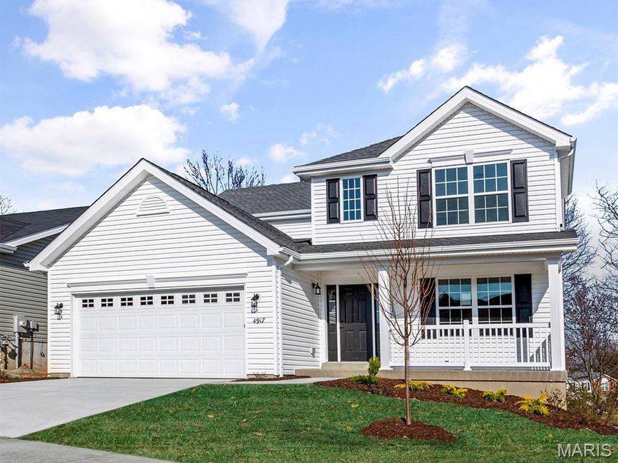 New McBride Homes 2-story 4BR 2.5BA Royal II ready this summer! Walkout homesite! This open floorplan has 6’ windows and wood laminate flooring. Luxury kitchen w/center island, quartz countertops, 42” Burlap cabinets, walkin pantry & stainless GE appliances. Breakfast rm w/backyard access & family rm w/ceiling fan. Formal dining, powder & laundry rms complete main level. Upstairs: primary suite w/walkin closet & lux bath w/double bowl vanity, tub, enclosed toilet, & walkin shower. 3 add’l bedrooms, hall bath & linen closet add convenience. Upgraded lighting/plumbing fixtures, white 6 panel doors, garage coachlights & LL includes ¾ bath rough-in. Harvest has nature play area w/ water feature, 13+ ac town square, civic lawn area, food truck court, orchards & pumpkin patch, community gardens, pickle & bocce ball courts, playgrounds, trails & more! Enjoy peace of mind w/ McBride Homes 10 yr builders warranty & incredible customer service! Similar Photos Shown.