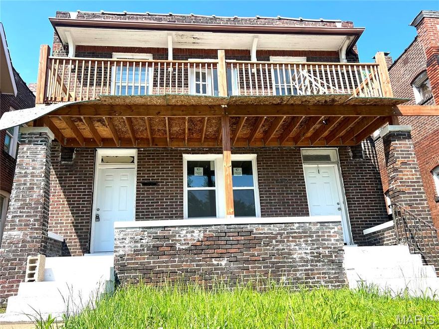 Great investment opportunity!  This magnificent, solid brick two-story duplex is a true standout on a beautiful, well-kept street lined with charming, look-alike homes. Renovation has begun, and the home is already showing incredible promise. With its sturdy structure and generous floor plan, this property is a must-see opportunity for investors, or anyone seeking a beautiful home with excellent long-term value.  
This house has a spacious layout with a fresh, newly renovated feel; all-new drywall throughout – clean and modern look. Each unit features two large  bedrooms, large dining and living rooms with the fire places in both units. 
Great after-repair value and excellent rental or resale potential! Don’t miss out!