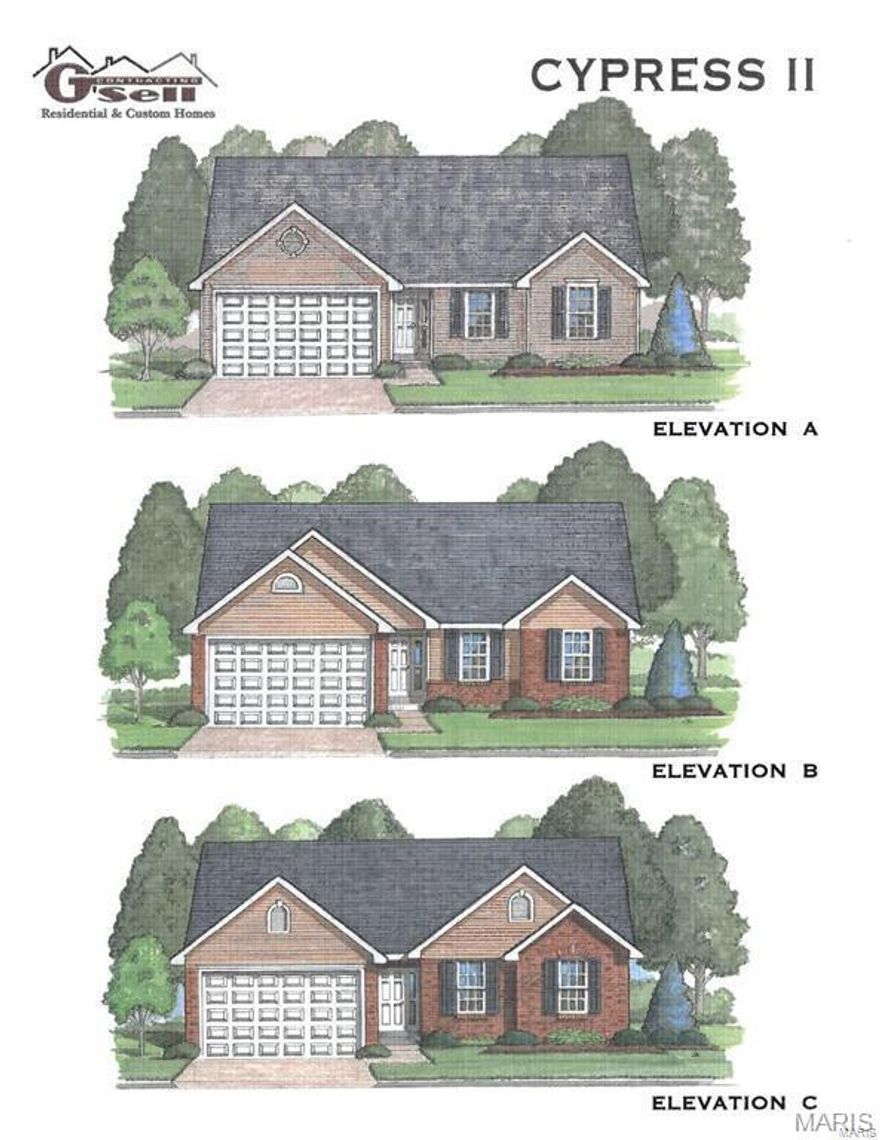 Twelve Oaks in Pevely, where quality and affordability unite.
Offering several lots; walk-out, flat and cul-de-sac lots available. Lots back to trees and common ground with great views!
Choose from 4 models, The Elm, a split foyer, w/1,250 sq. ft. 3 bed, 2 b, 2 car garage, The Del Rio, a ranch, 1,272 sq. ft. 3 bed, 2 bath, 2 car garage. The Cypress, a ranch,1,426 sq. ft. 3 bed, 2 bath, 2 car garage and The Red Bud, 2 story, 2,054 sq. ft. 4 bed, 
2.5 bath, 2 car garage
Many options to choose from. Vaulted Ceilings, Custom Fireplace, Custom flooring, finished basements and much more!
2//10 Warranty available, underground utilities and 2 pages of standard features.

We are truly a custom builder.

Ideal location, minutes from 55, shopping, restaurants and more!