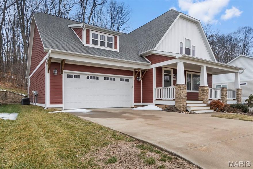 Tucked away on a quiet cul-de-sac, 2335 Brister Hill Dr offers the perfect blend of craftsmanship, privacy, and scenery in Cape Girardeau. This Craftsman-style home sits on a private lot with gorgeous views you’ll appreciate from both the covered front porch and the covered back deck with adjoining patio—ideal for morning coffee or evening unwinding.
Inside, the open-concept layout is filled with custom finishes, highlighted by JM Beussink custom knotty alder and maple cabinetry paired with sleek quartz countertops. The home features 3 full bathrooms and 1 half bath, including a spa-like primary en suite with a soaking tub and walk-in shower. Main-floor laundry adds everyday convenience.
The finished walkout basement expands your living space with an additional bedroom and a coveted John Deere Room, perfect for storage or hobbies. An irrigation system keeps the landscaping looking its best.
As part of a community with resort-style amenities, residents enjoy access to a clubhouse, pool, fitness center, ponds, and shared green spaces—bringing both relaxation and connection right to your doorstep.
This is refined living in a peaceful setting, with every detail thoughtfully designed. Schedule your private showing today!