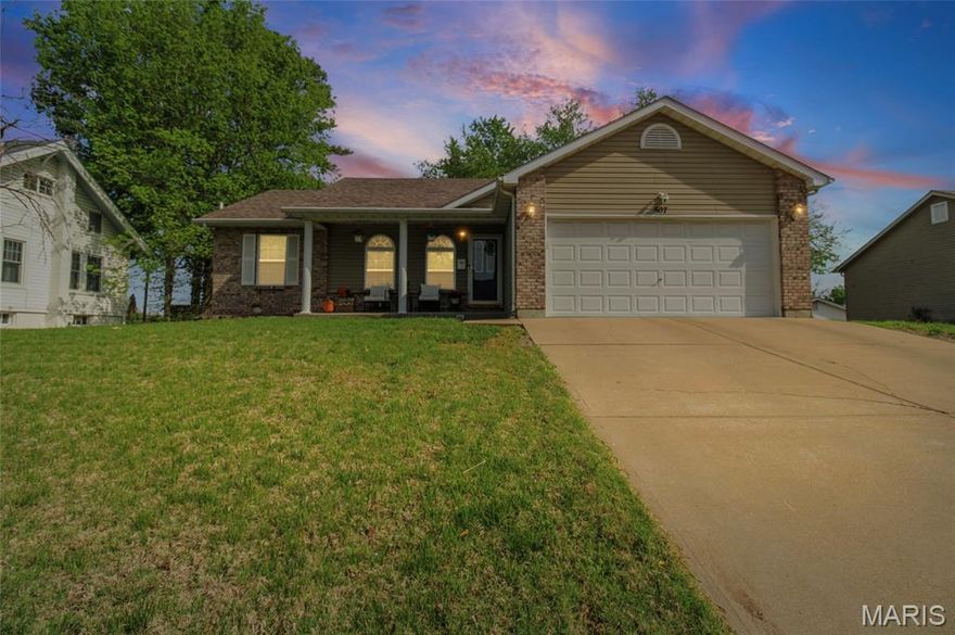 Welcome to 507 Lee Avenue in the heart of Festus.  This single family residence was beautifully constructed in 2008 and is ready for you to make it your own. Walk in to a large living space complete with a fireplace and cathedral ceilings.  Convenient divided floorplan.  Fenced in back yard with patio for outdoor entertaining.  Lots of potential to use the basement as a family room, rec room, or play room while still having a ton of storage space.  Finish the roughed in bathroom and add instant value to your home.  Walking distance to thriving Festus Main Street .  Also in walking distance to Jokerst park pickle ball courts and playground.  Easy access to restaurants and quick route to the highway.  Come make this house your home today!
