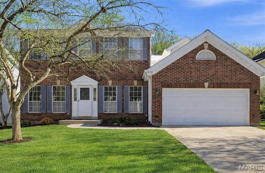 2500+ two story in the Legends Golf Community at a tremendous price point! Popular rear staircase floorplan offers pleasing curb appeal w/full brick front, low maint. vinyl siding & fully wrapped soffits. Walk inside to an open design w/tall ceilings, wood laminate flooring, lots of natural light & a blank canvas to update exactly to your liking. Formal dining room & formal living room are separated by entry foyer & include custom fixtures & built-in shelving. Family room is spacious w/woodburning FP & bay window extension. Eat-in kitchen includes solid oak floors, granite counters, gas range/oven, built in microwave, breakfast area, center island, planning desk & 1/2 bath. Main floor laundry adjacent. Upstairs is a large MB suite w/master bath, 3 add. BR's on the 2nd level share a 2nd full bath. LL is ready for finishing & provides ample storage room. Out back is a large deck w/fully covered 3-season room & private yard backing to common area/woods. Community pool, tennis, sand volleyball & more.