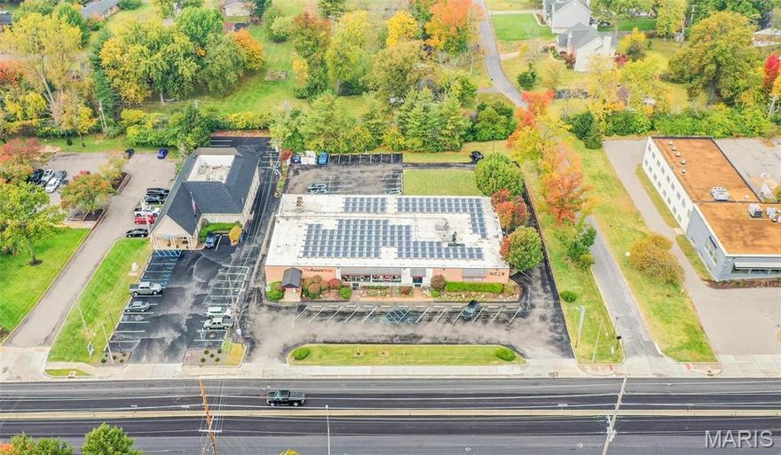 Prominent Creve Coeur Commercial Property now available for sale.

The subject property consists of a 2-story, 13,680 SF building on 1.42 Acres. The property previously served as a retail showroom, administrative offices including 5 private offices and a conference room and light storage in the the lower level. The property benefits from lowered electricity costs from solar panels on the roof.

The property is prominently situated on N. Lindbergh Blvd with 22,000+ VPD between Olive Blvd and I-64. Location: City