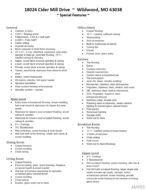 Tiny photo for 18024 Cider Mill Drive, Wildwood, MO 63038 (MLS # 26016411)