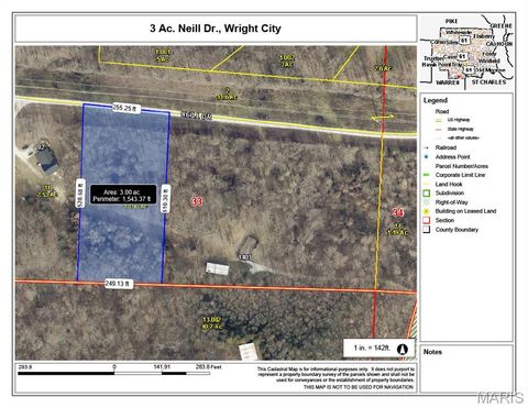Tiny photo for 00 Neill Drive, Wright City, MO 63390 (MLS # 26030649)