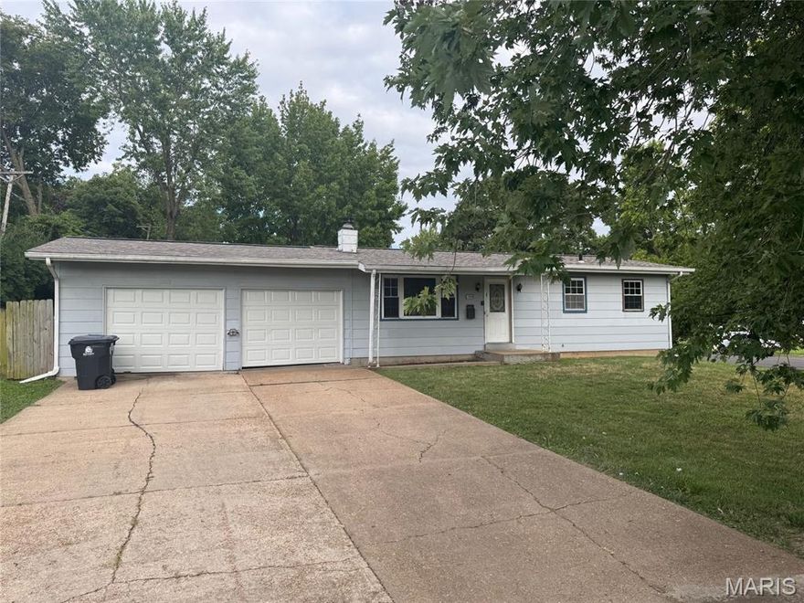 Amazing opportunity to purchase this solid ranch home in great St Louis County neighborhood! Perfect property for a 1st time homebuyer or investor. Home features newer LVP flooring and large 2 car garage. Seller will not provide any inspections, warranties, disclosures or repairs. Property sold AS-IS.