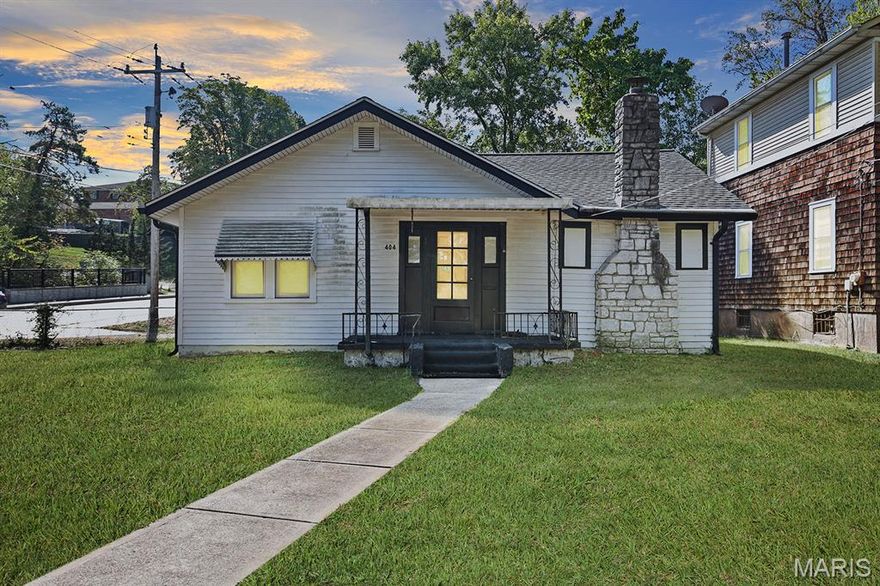 Cozy 2 bed, 1 bath bungalow in the top-rated Webster Groves School District. Just minutes from dining, art galleries & local entertainment, this home sits in one of the most desirable pockets of St. Louis County. Recent updates to the kitchen, bathroom, electrical wiring & panel give you a great start—now it’s ready for your finishing touch. Although the home is located in a flood plain & sold as-is, it presents an amazing opportunity to own or invest in a highly sought-after area.