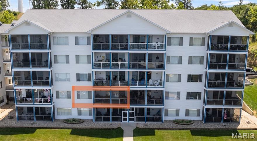 INCREDIBLE! One word describes this TRULY AWESOME unit's VIEW and Complex amenities! Located at the beginning of the wonderful Gravois Arm at Lake of the Ozarks. Complex boasts 2 swimming pools (1 fresh, 1 saltwater) 2 dedicated swim platforms (1 with kayak launch), an exercise facility, fenced playground (with basketball & pickleball courts) and some of the best fishing at the lake will surely keep your family and guests entertained! Easy access, well lit docks. Unit includes a 12 x 32 boat slip! This complex is meticulously maintained and pet friendly! This Updated, Parking Level unit boasts amazing cabinetry, beautiful tile, and a gentle slope to dock (No steps!). The boardwalk is great for evening strolls and enjoying the lake views! Friendly neighbors and events are just some of the reasons that make Blue Anchor Bay one of the most sought after condominium destinations at beautiful Lake of the Ozarks! Make your appointment to come experience this fabulous opportunity today! Location: Interior Unit