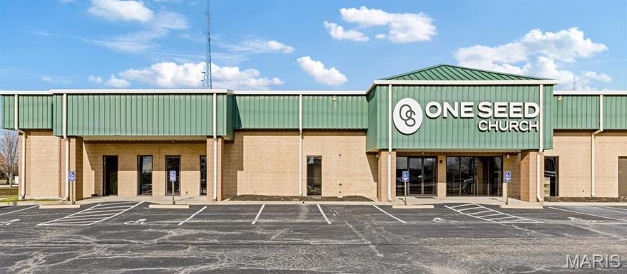 Prime O'Fallon Commercial Leasing Opportunity at $12.00/sf!
Discover a versatile and expansive commercial space located at 1215 Tom Ginnever Ave in the heart of O'Fallon, MO. This property offers a unique opportunity for organizations or businesses looking for a established footprint in a thriving St. Charles County community. There are a total of 4 loading dock doors, two of which are function with the current floor plan. Additional shared parking agreements are in place with the adjacent business. 
Property Highlights: Spacious Interior: The building features a significant total usable area of 12,900 sf ft (per Owner), providing ample room for various layouts and operations. Building is currently used as a modern church with two lobby areas, a worship auditorium that seats 350 people and a 30' x 27' raised stage, a green room with a restroom for the worship team, and special guests. Full audio and video production capable with lighting and a engineer's production booth, with YouTube  and other social media productions. In addition, the building features several large meeting rooms with 900 sf of upstairs offices with a bathroom. Two public bathrooms are located both at the main Lobby and at the children area lobby.
Modern Infrastructure: Originally constructed around 1999–2001, this well-maintained facility sits on a 0.91-acre lot with exceptional 90 car parking offering ample parking for staff, visitors, a church congregation, or most commercial applications.
Strategic Location: Situated within the Fort Zumwalt School District and directly across from Fort Zumwalt North High School, the property benefits from high visibility and easy access via Tom Ginnever Ave and TR Hughes Blvd.
Community Profile: The surrounding neighborhood boasts a strong median home value of approximately $362,314 and a solid standardized test rank of 75/100, reflecting a stable and desirable area. Offered at $12.00/sf  with estimated NNN of $2.67/sf/yr at the time of marketing.

Building Features
Construction: Durable masonry wall accents and a single-story layout.
Outdoor Amenities: The property includes flood lighting for security and visibility.
Current Use: While currently being utilized as a church, the building's open floor plan with the large square footage, and great location, offer diverse potential for many Tenants.

Lease Terms
Rate: Offered at $12.00/sf NNN.

Exclusions: Please note that all personal property and equipment are not included in the base lease price. However, these items can be included through a separate agreement to suit your specific operational needs. The large digital web controlled monument sign is not available for use and is planned to be removed.  

Whether you are looking for a light industrial building or to expand an existing church, establish a new community center, a private school, a unique corporate office, or other use, this O'Fallon landmark provides the space and location to help your vision grow.