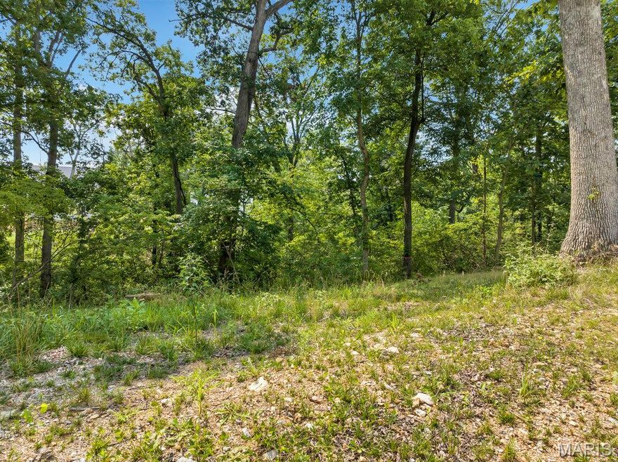 An exceptional opportunity to build a custom luxury residence on one of the few remaining lots in the desirable Missouri Bluffs subdivision.  The property is ideally suited for a walk-out basement and offers a scenic setting surrounded by some newer homes and backing to woods. Missouri Bluffs Golf Club is just around the corner, with easy access to the Kate Trail and the Busch Greenway for miles and miles of walking, jogging or biking.  Enjoy the convenience of being only five minutes from Chesterfield shopping, dining and amenities while nearby Defiance and Augusta wineries provide a refined weekend escape.  Bring your own builder and architectural vision, or the seller can provide custom home plans upon request.  A topographical map, boundary map and tree survey are available to assist in the design and build process.