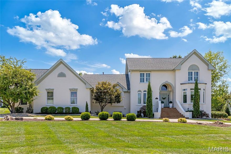 Stunning Italianate 1.5 Sty on Whitmoor Country Club grounds. This Hackett-built home exemplifies classic architecture with a fresh exterior & interior perspective. Impressive 2-sty foyer leads to private study with French doors & vaulted great room with 2-sided marble fireplace & dramatic wall of windows that overlook the 16th hole on the South course. Designer kitchen with 42” custom cabinetry, quartz countertops, premium appliances & 9’ center island adjoins light-filled breakfast room with octagonal ceiling & hearth room with brick fireplace & stunning custom wall unit. Primary bedroom suite offers an appealing retreat with walk-in & triple closets & Carrara marble bath with freestanding tub. Solid wood staircase accesses 3 additional bedrooms & hall full bath. Walk-out Lower Level includes recreation room with bookcase & wet bar, game room, 5th bedroom & full bath. Situated on a .8-ac cul-de-sac lot with paver patio with grilling station & fire pit, pool & outdoor living room with full-height fireplace.