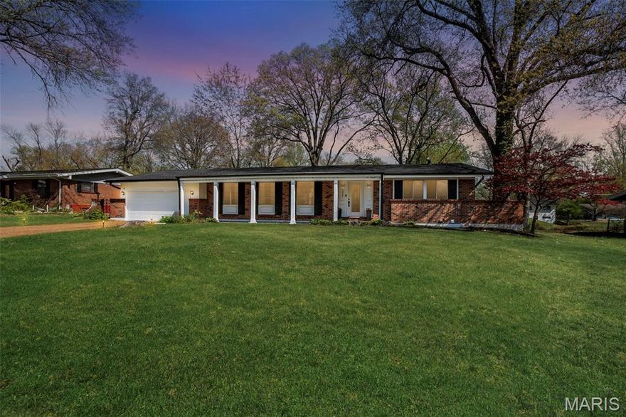 Beautifully updated brick ranch offering space, comfort, and move-in-ready convenience on a quiet, well-maintained street. Situated on nearly half an acre, this home features a fully fenced backyard, patio area, and attached 2-car garage—perfect for relaxing, entertaining, or enjoying outdoor living.

The open-concept main level includes a spacious primary suite with private full bath, two additional bedrooms, and an updated hall bathroom. The eat-in kitchen features custom cabinetry, granite countertops, and stainless steel appliances (2023), while the separate dining room provides additional space for gatherings and everyday living.

A bright and inviting sunroom with heating and cooling expands the living space year-round and overlooks the backyard. The finished lower level offers incredible flexibility with a large family/game room, wet bar, bonus room or office, half bath, abundant storage, and a unique peninsula-style fireplace (sold as-is).

Major updates completed approximately 3 years ago—including the roof, HVAC system, water heater, and appliances—provide added peace of mind for the next owner. With generous indoor and outdoor living space, modern updates, and functional layout, this home is ready for its next chapter.