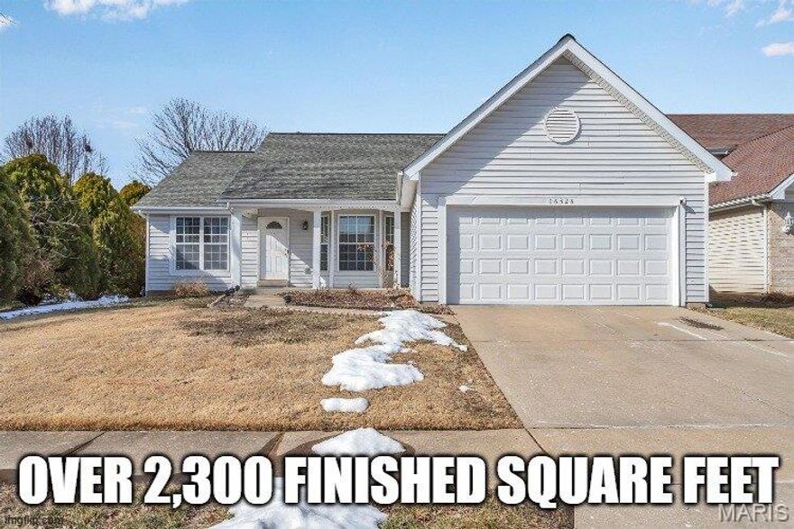 This Valentine's Day, Cupid will be aiming his arrow straight at this gem!  16328 Hampden Place, in the highly sought-after Villages of Barrington Downs, is ready for a little love and is priced accordingly.  Don't worry...all of the big ticket items have already been taken care of.  New TRANE Furnace and TRANE Air Conditioner in 2024.  New Water Heater 2024.  OVER 2,300 SQ FT of finished living space!!  Step inside and check out the formal living room, which would also make a great formal living room.  The spacious great room features vaulted ceilings and a wood-burning fireplace.  The kitchen comes complete with a breakfast room with a large bay bump out providing an awesome view of the yard.  Three spacious bedrooms grace the main floor.  The primary bedroom features two large closets and a private en-suite bathroom with double sinks, a jacuzzi tub, and a separate shower. The whole gang will love to gather in the finished lower level.  The huge rec room with surround sound speakers will be the perfect place to host the next big sporting event.  It also has a supersized room that will be great for out-of-town guests.  The new owner will also love the office room that will make the perfect place for a quiet home office.  The basement also has a HUGE storage room with enough room for a home gym, too!  And don't forget what living in the Villages of Barrington Downs has to offer....a clubhouse, a fitness room, tennis courts, basketball courts, and multiple swimming pools!  So celebrate this Valentine's Day by falling in love with this gem of a home.