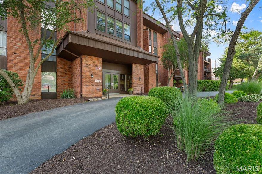 Nicely updated, really clean, spacious home. Enter into the foyer which opens to the living  and dining area with electric burning fireplace and access to the deck. The updated eat-in kitchen includes granite counter surfaces and stainless steel appliances, also opening to the deck. Adjacent is a nice sized office area, which can also be utilized as an additional sleeping space, or third bedroom. There is a bedroom with ample closet space and full bath across the hall. The main suite includes and updated bathroom and large walk-in closet. Private laundry is located in the hall, adjacent to the full bath. This lovely community offers a pool, tennis courts and club house. The building includes elevator access to all floors, including the temperature controlled parking garage. The roof is three years old and the decks are all being replaced within the next year. There is a planned assessment for this building to replace the current elevators. The owner/seller will pay the assessment in its entirety, at closing. Parking Space #34, storage closet # 301.