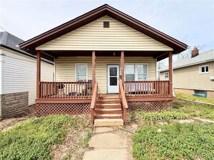 Great opportunity for investors or owner-occupants! This 1 bed, 1 bath home offers easy potential to convert into a 2 bedroom, 1 bath with minimal modifications. Features include an eat-in kitchen with pantry, spacious living room, and bonus room which could easily be converted into 2nd bedroom. In the unfinished walk-up basement you'll find the laundry area and additional space for storage or potential expansion. Outside, enjoy a long driveway for ample off-street parking and a large level yard perfect for entertaining or outdoor activities. A fantastic addition to any rental portfolio with minimal investment needed to get started! Property being sold As-Is. OWNER BY CONTRACT