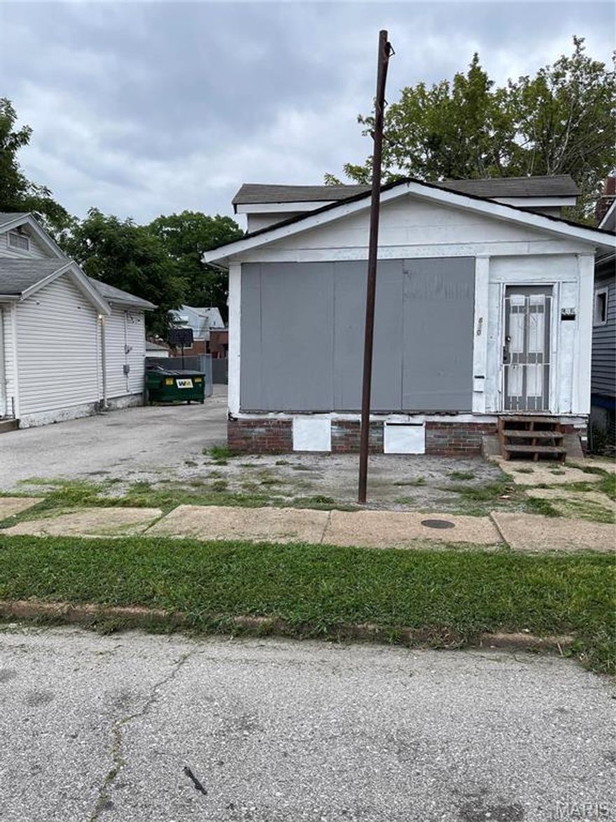 Outstanding investment opportunity in the Baden neighborhood. This property was previously used as a Heating and Cooling company office and warehouse. There is a large add on garage that can accommodate up to 6 vehicles. House needs total rehab. Buyer needs to verify schools and square footage. Sold as is with no repairs being done by seller inspections for informational purposes only. Agents should use special sales contract. Poof of funds or pre-approval letter dated within last 30 days to be submitted with all offers and at least $500 for earnest money. Location: City