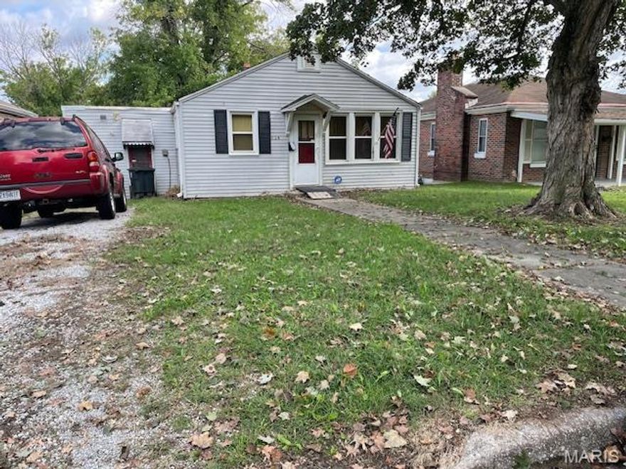 This house has had the same renter 11 years.  Possibly wants to stay longer. Ranch home 2 bedroom one bath. Living room , eat in kitchen.  Another room could possibly be turn into third bedroom.  Nice size yard  parking off street.  Great for investment. Home sold in as condition.