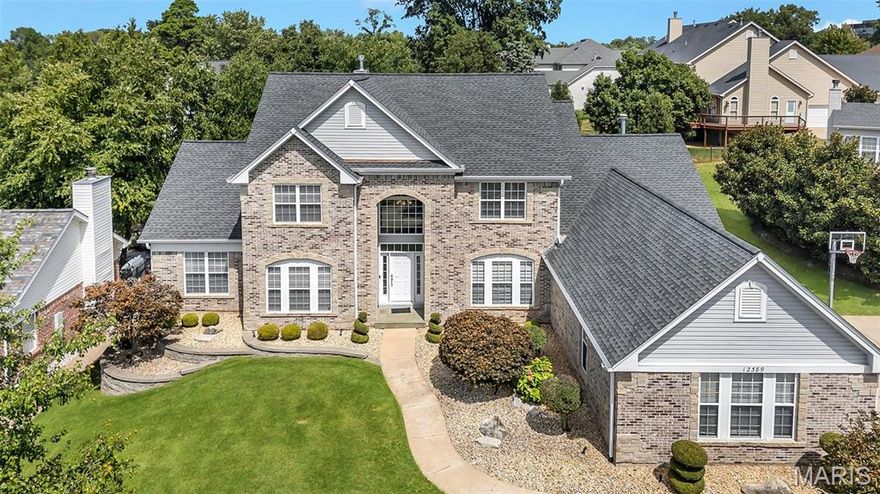 Spectacular 1.5 Story located in Questover Place one of Creve Coeur's most desirable premier neighborhoods with its beautiful tree-lined streets full of friends enjoying all the amenities the area offers. Walkable neighborhood just minutes from numerous restaurants, shops, cafes & more! Exceptional exterior with a 3-car side-entry garage, attractive landscaping and prominent front entrance. Boasting 5 bedrooms & 5 baths, this home underwent a complete remodel in 2018 with a distinctive contemporary style! Grand 2-story entry with impressive staircase gives way to a stunning interior boasting an expansive open-concept design with light-filled rooms, engineered wood flooring, soaring ceilings & large windows. French doors from the foyer open to the office with fabulous built-ins. Dining room and an exceptional great room with serving bar, built-in wine fridge & rack. Extraordinary kitchen with Centorbi custom cabinetry, walk-in pantry, gorgeous Quartz, Thermador appliances, massive island with seating & breakfast room. Vaulted hearth room features heated flooring. Spacious laundry with custom built-ins. Lovely powder room, too. Fabulous Primary En-Suite! Luxury bath with dual vanities, heated flooring, zero-entry contemporary shower & a beautiful Victoria+Albert Barcelona tub! Three bedrooms on the 2nd floor each with a private bath. Great additional living space in the lower level with 5th bedroom, 5th full bath, spacious media/family room, kitchen, gym, craft room & storage.